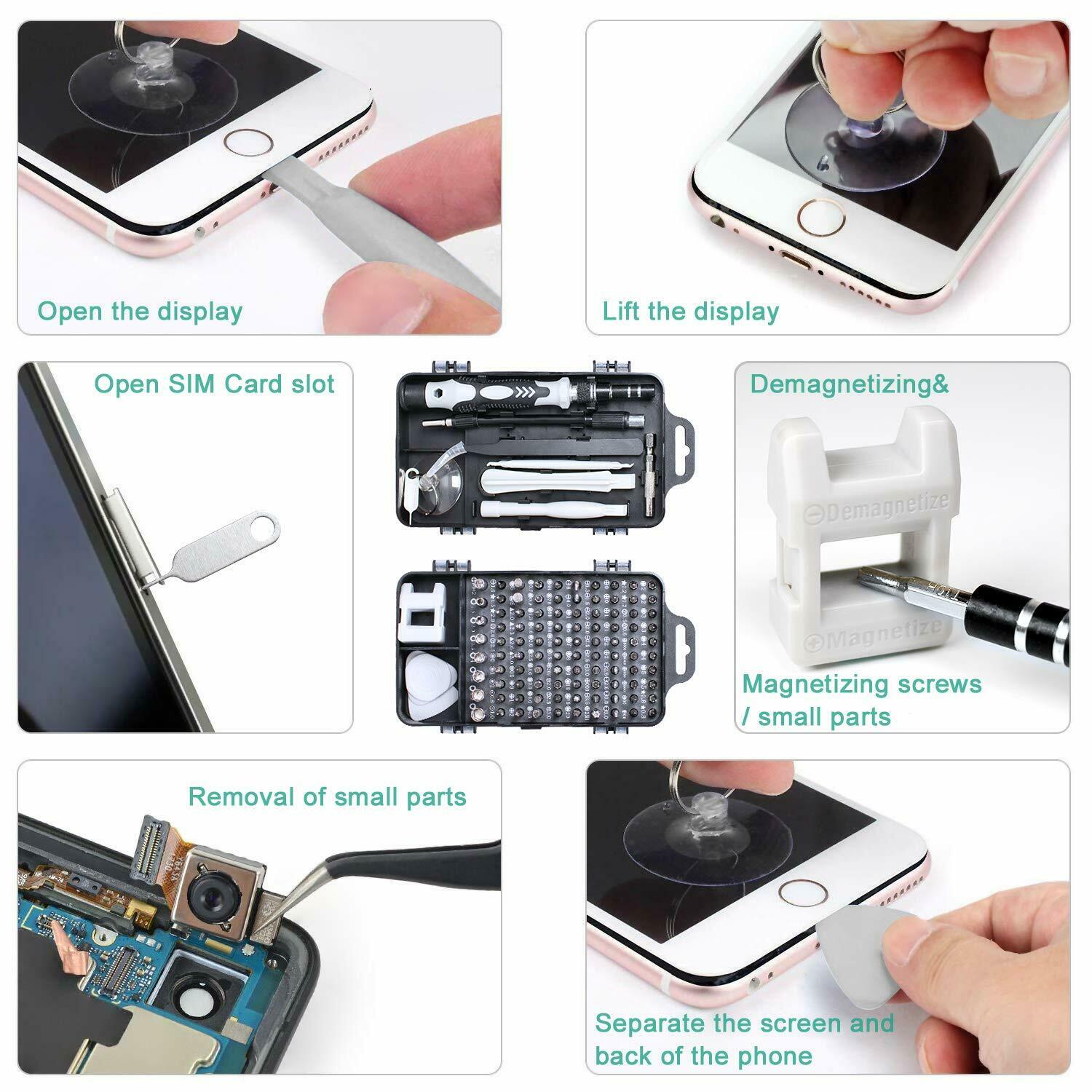 115 in 1 Precision Flexible Torx Screw Driver Set Repair Phone Laptop Tools Kit