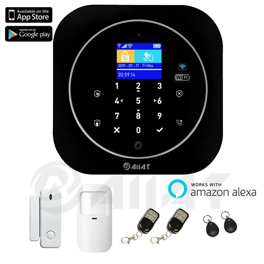 Wireless Security GSM WiFi Smart Home Office Intruder Burglar Fire Alarm System